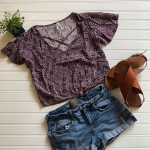 Mudd XS Purple Top